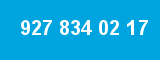 927 834 02 17 927 834 02 17